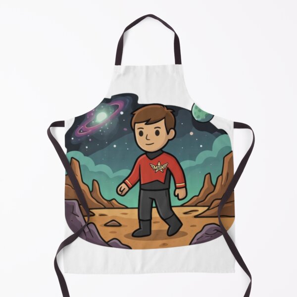 Item preview, Retro Space Explorer Walking On Alien Planet designed and sold by Bemchicafre.