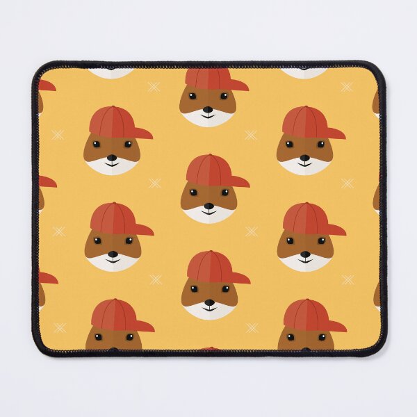 Item preview, Squirrels with cap on yellow designed and sold by reneesillus.