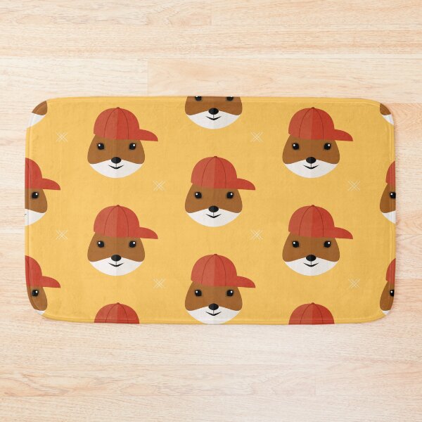 Item preview, Squirrels with cap on yellow designed and sold by reneesillus.