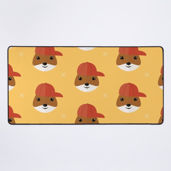 Item preview, Squirrels with cap on yellow designed and sold by reneesillus.