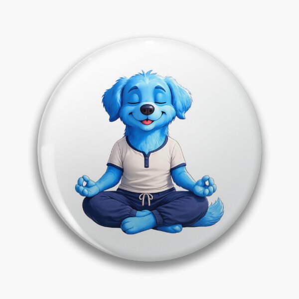 Item preview, Blue Dog Yoga Meditation designed and sold by pensational.