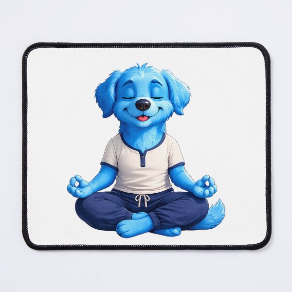 Item preview, Blue Dog Yoga Meditation designed and sold by pensational.