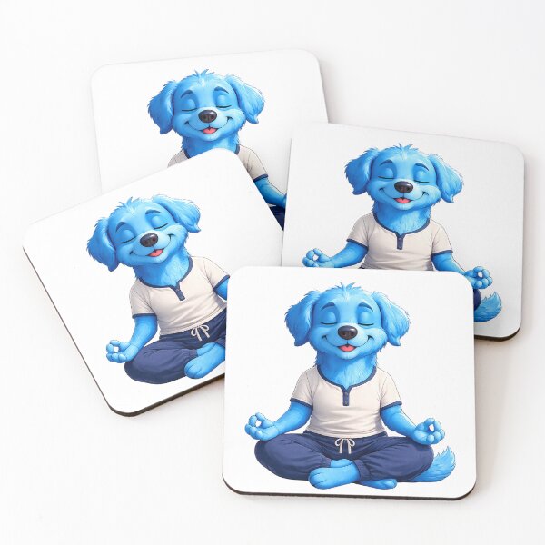 Item preview, Blue Dog Yoga Meditation designed and sold by pensational.