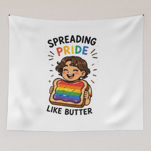 Item preview, Spreading Pride Like Butter Cute Toast designed and sold by Pixanova.
