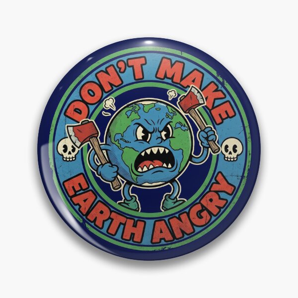 Item preview,  Dont Make Earth Angry Vintage Rubber Hose Cartoon Save Planet designed and sold by AdyKurniawan.