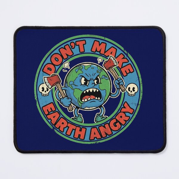 Item preview, Dont Make Earth Angry Vintage Rubber Hose Cartoon Save Planet designed and sold by AdyKurniawan.