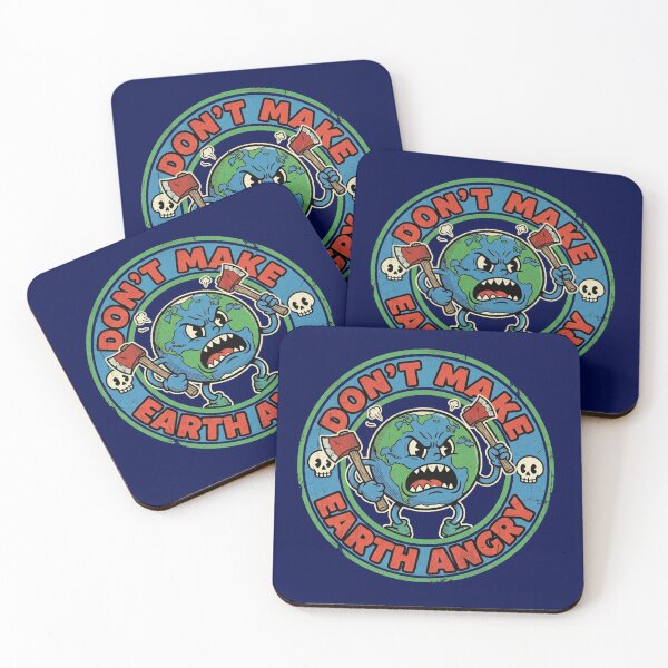 Item preview,  Dont Make Earth Angry Vintage Rubber Hose Cartoon Save Planet designed and sold by AdyKurniawan.