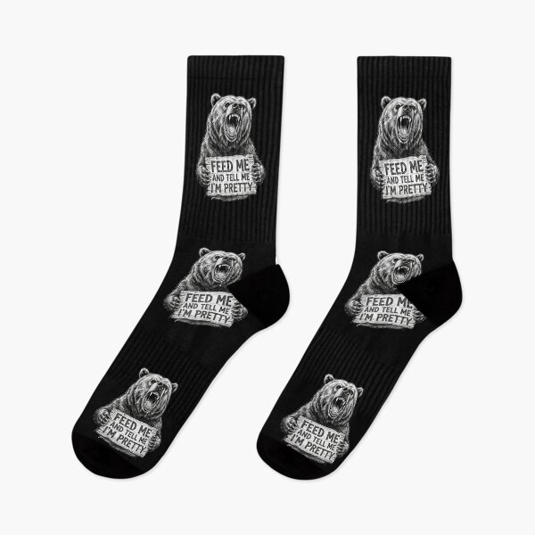 Item preview, Grizzly Bear Roaring Feed Me And Tell Me I’m Pretty designed and sold by dudelinart.