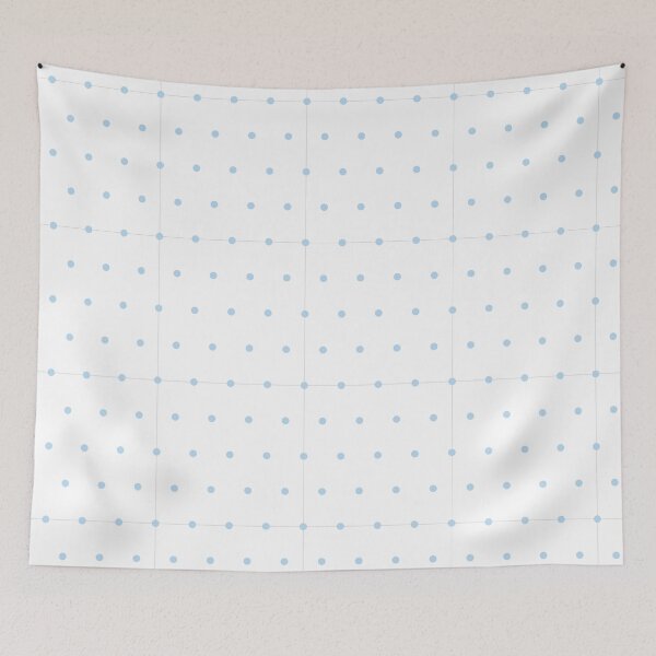 Item preview, White and Ice Blue micro dots designed and sold by pattern-archive.