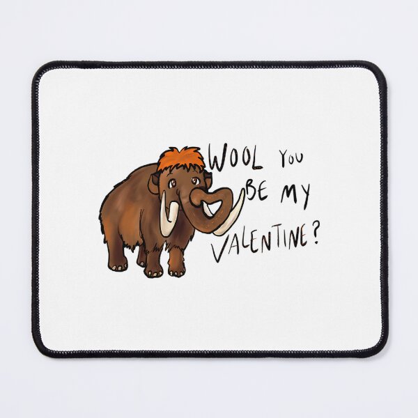 Item preview, Woolly Mammoth Valentine designed and sold by tbarbosantjean.