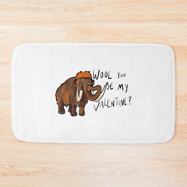 Item preview, Woolly Mammoth Valentine designed and sold by tbarbosantjean.