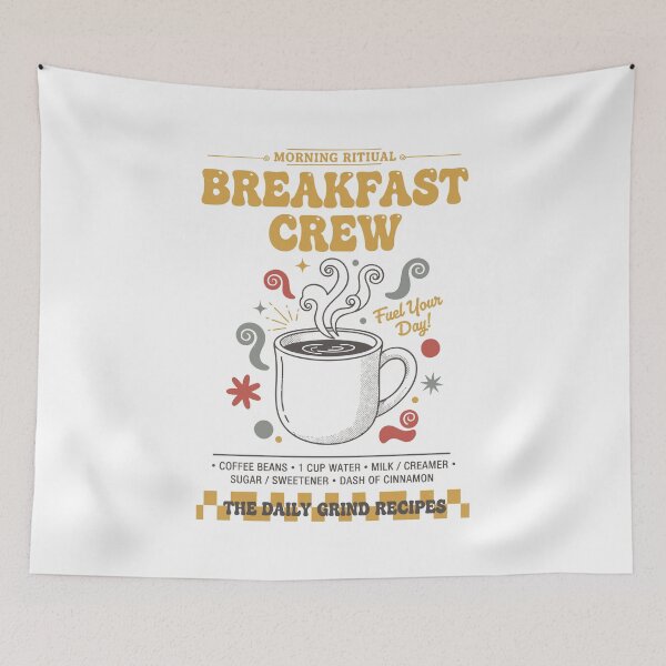 Item preview, Breakfast Crew Coffee Brunch Pancake Bacon Food designed and sold by LuminOrb.