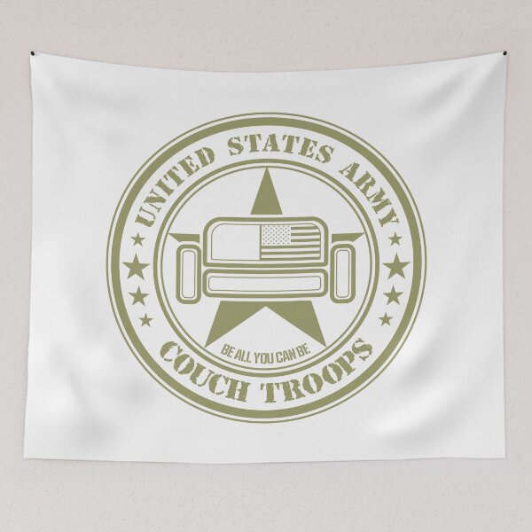 Item preview, Couch Troops US Army (Green) designed and sold by helenacooper.