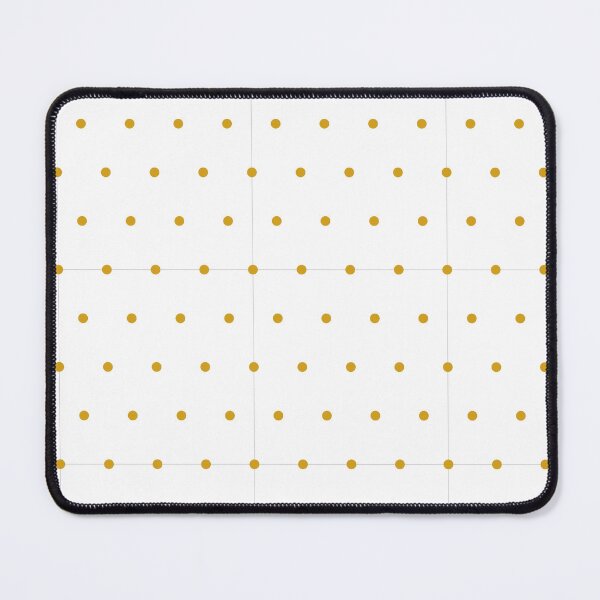 Item preview, White and Mustard micro dots designed and sold by pattern-archive.