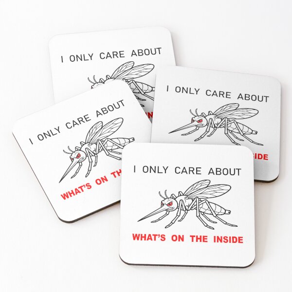 Item preview, Funny Mosquito I Only Care About Whats On The Inside Blood Donor Humor designed and sold by The Bold Line Studio.