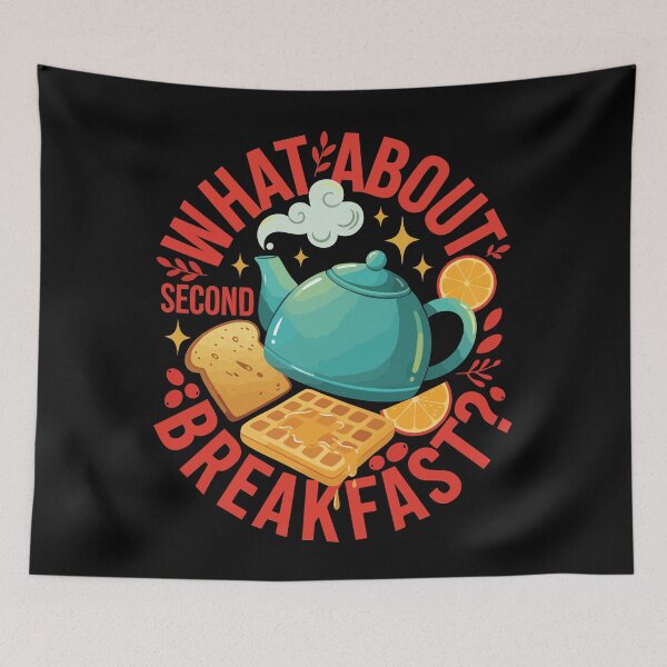 Item preview, Breakfast What About Second Breakfast Brunch designed and sold by LuminOrb.
