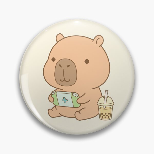 Item preview, Copy of Cute Capybara Game Lover with Boba Tea designed and sold by jdaydrawing.