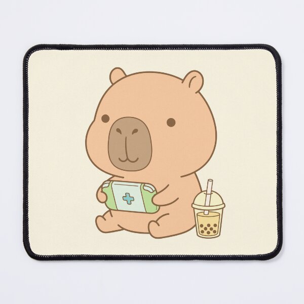 Item preview, Copy of Cute Capybara Game Lover with Boba Tea designed and sold by jdaydrawing.