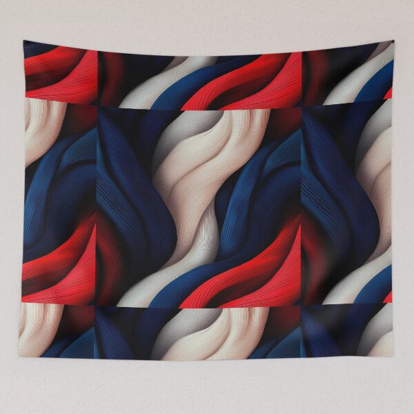 Item preview, Twisted Fiber Rope | Red Navy Cream 3D Texture designed and sold by Shirdon2.