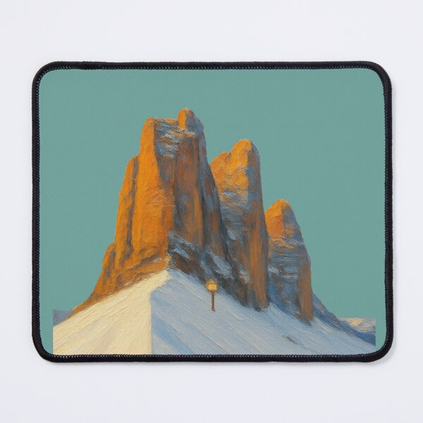Item preview, Tre Cime di Lavaredo - Dolomites Painting Mountains Snow designed and sold by SlothcoreVibes.