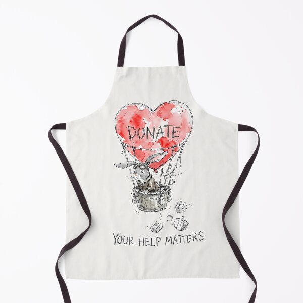 Item preview, Your Help Matters: Cute Bunny Donation Heart Art designed and sold by SoulPT.