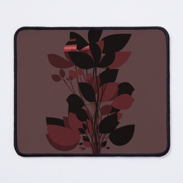 Item preview, Minimalist Red and Black Leaf Botanical designed and sold by SahmatArt.