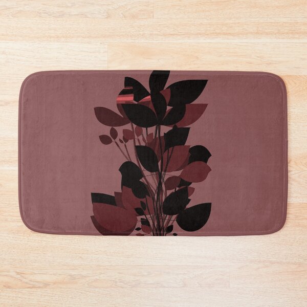 Item preview,  Minimalist Red and Black Leaf Botanical designed and sold by SahmatArt.