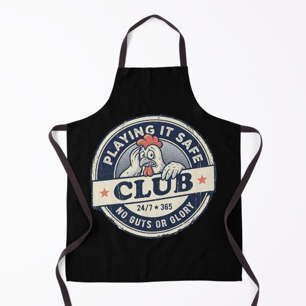 Item preview, Playing It Safe Club Funny Chicken Retro Cartoon Badge designed and sold by AdyKurniawan.