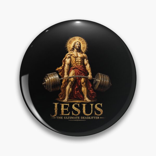 Item preview, Jesus The Ultimate Deadlifter Muscular Fitness Christian Gym designed and sold by haitrieuic96.
