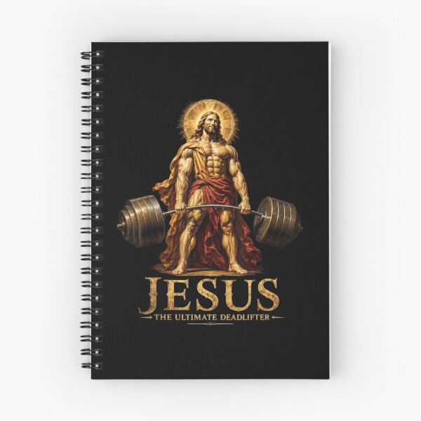 Item preview, Jesus The Ultimate Deadlifter Muscular Fitness Christian Gym designed and sold by haitrieuic96.