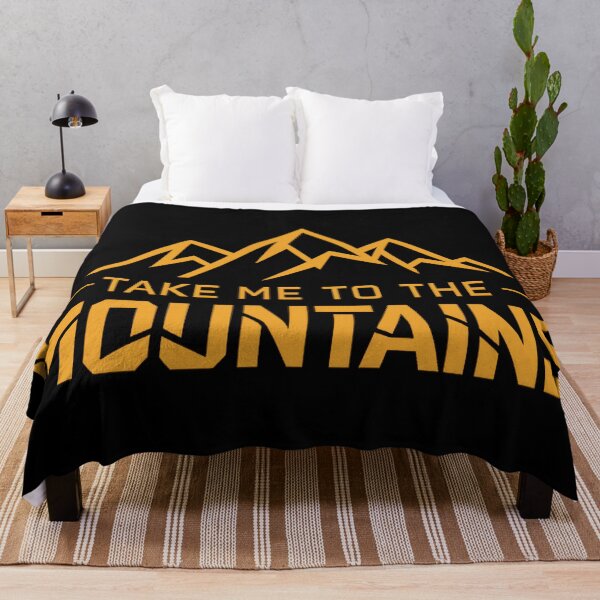 Item preview, Take Me To The Mountains Adventure Hiking Quote designed and sold by myforestfog.