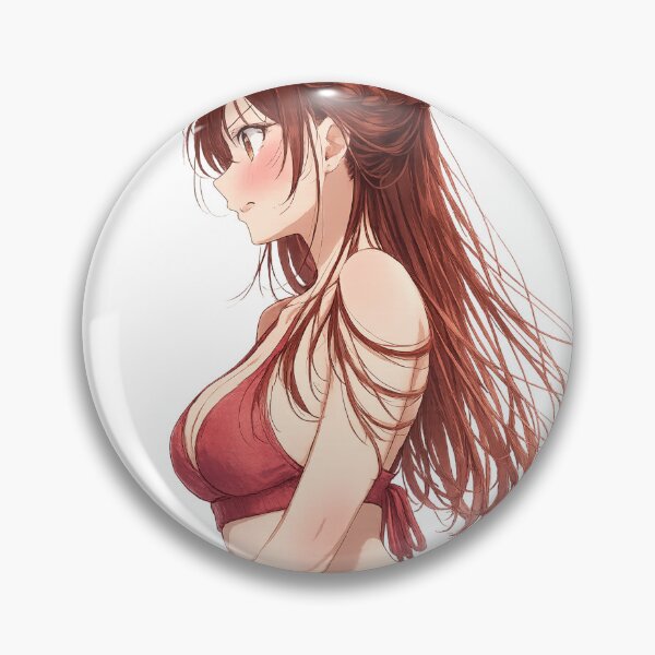 Item preview, Blushing Anime Girl Profile | Original Manga Style designed and sold by Sticleg.