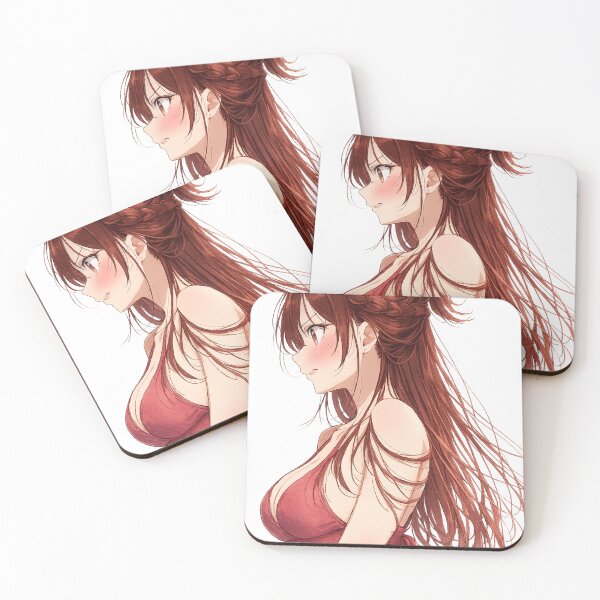 Item preview, Blushing Anime Girl Profile | Original Manga Style designed and sold by Sticleg.