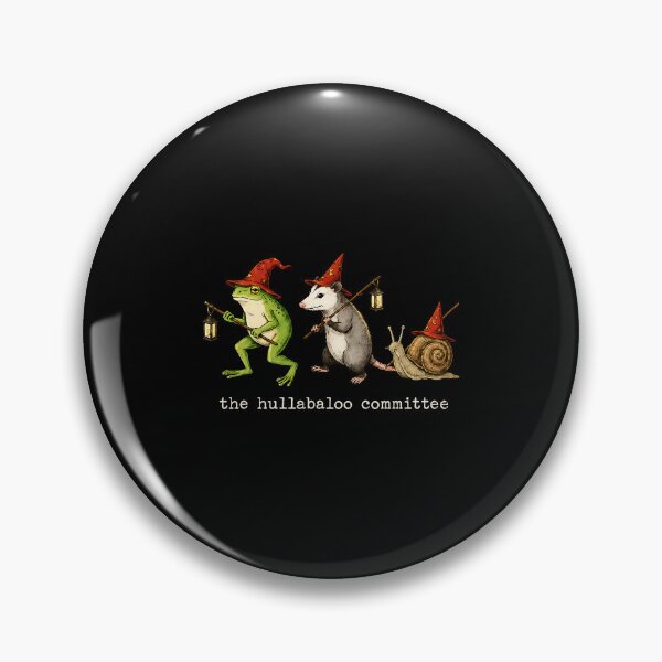 Item preview, The Hullabaloo Committee Funny Frog Opossum Snail Meme designed and sold by OddPopARt.