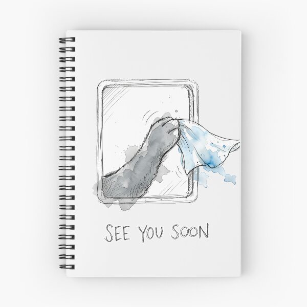 Item preview, See You Soon: Fluffy Paw Waving Goodbye Art designed and sold by SoulPT.