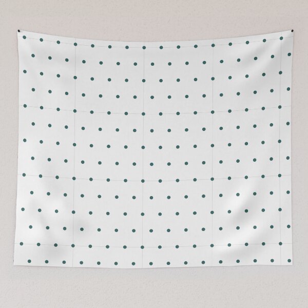 Item preview, White and Teal micro dots designed and sold by pattern-archive.