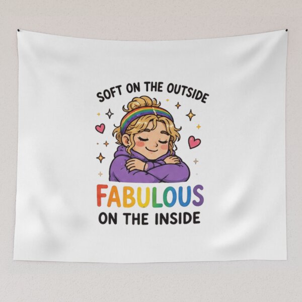 Item preview, Soft on the Outside Fabulous on the Inside Pride designed and sold by Pixanova.