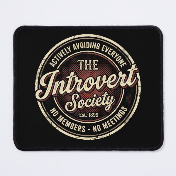 Item preview, The Introvert Society Actively Avoiding Everyone Retro Badge designed and sold by AdyKurniawan.