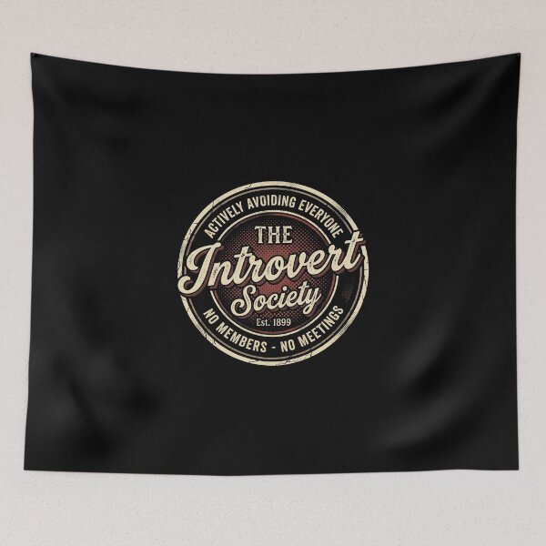 Item preview, The Introvert Society Actively Avoiding Everyone Retro Badge designed and sold by AdyKurniawan.