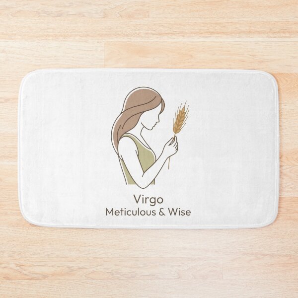 Item preview, Virgo Daily Horoscope – Meticulous & Wise Minimalist Zodiac Woman Design designed and sold by Bhaskar Digital Art.