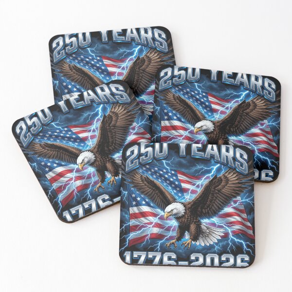 Item preview, Eagle flying American flag 250 Years designed and sold by Steele-Art.