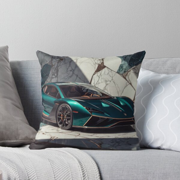 Item preview, Teal Supercar at Luxury Marble Architecture designed and sold by IntelliMindDesigns.