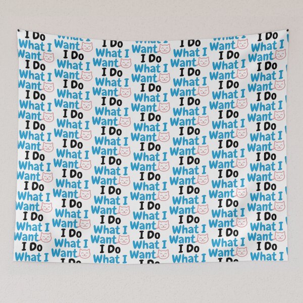Item preview, ​I Do What I Want Funny Cat designed and sold by AB Tech.