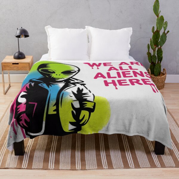 Item preview, BANKSY - WE ARE ALL ALIENS HERE designed and sold by 123ks.