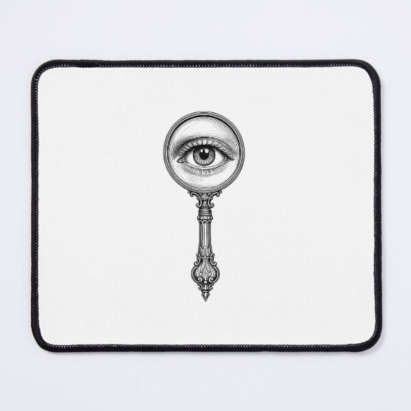 Item preview, Vintage Magnifying Glass Eye Detective Art designed and sold by 30bhart.
