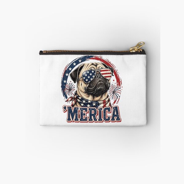 Item preview, Patriotic Pug Merica American Flag Sunglasses 4th of July designed and sold by haitrieuic96.