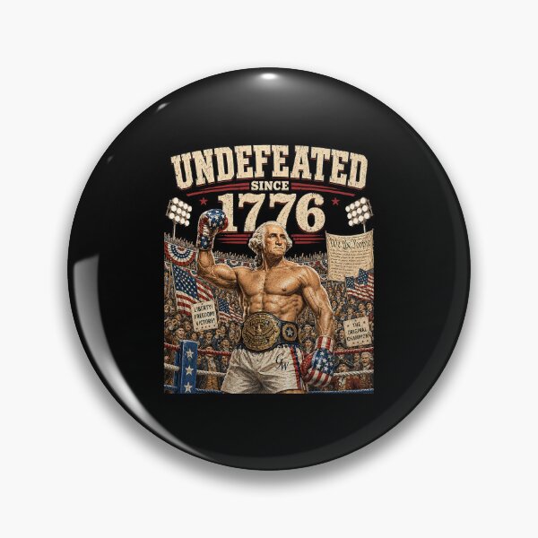 Item preview, Undefeated Since 1776 4th of July Funny KO Boxing Vintage designed and sold by Noctivyra.