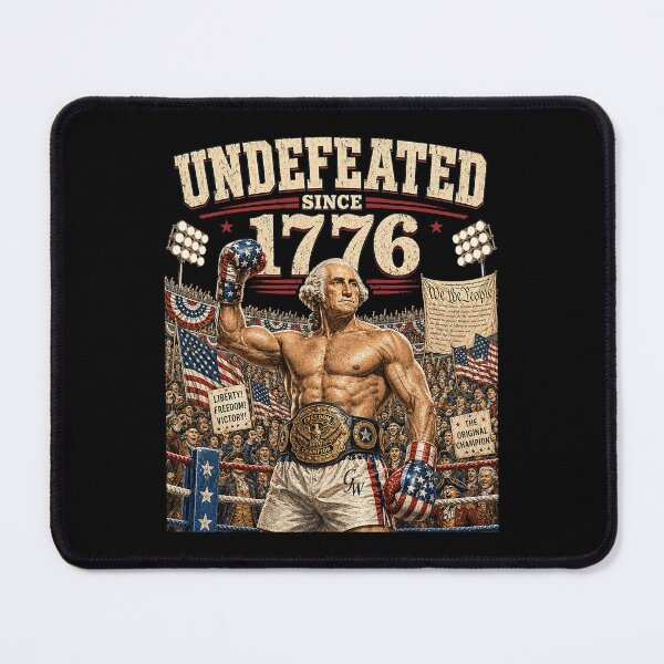 Item preview, Undefeated Since 1776 4th of July Funny KO Boxing Vintage designed and sold by Noctivyra.