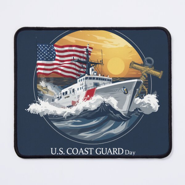 Item preview, Guardians of the Sea – U.S. Coast Guard Day Patriotic Tribute designed and sold by Road Rouch Gallery.