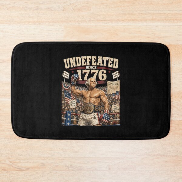Item preview, Undefeated Since 1776 4th of July Funny KO Boxing Vintage designed and sold by Noctivyra.